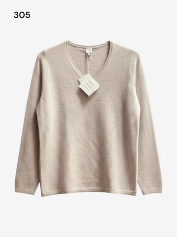 Women's Cashmere V Neck Jumpers Size 14