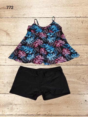 Tankini Set Women's Swimsuit Costume Push Up Size XL