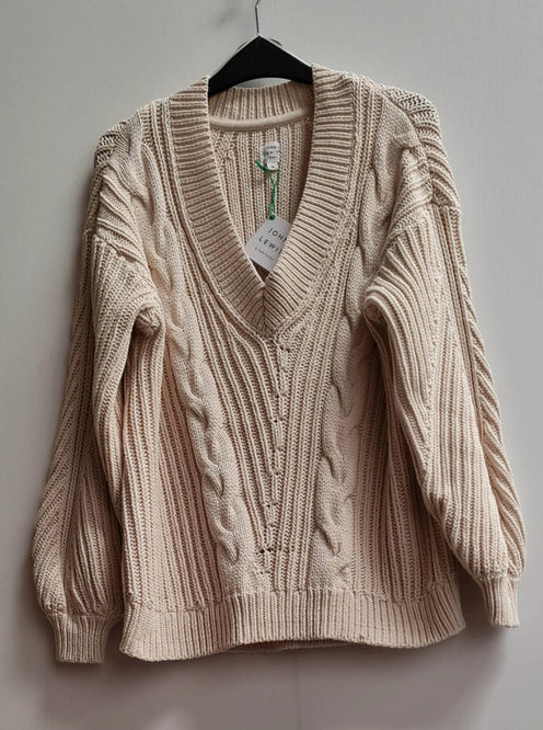 Women's Cable V Neck Jumpers Size 12