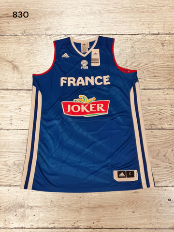 Women's FFBB France Basketball Jersy T-shirt Size L / UK 18