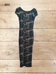Women Military Leopard Print Dress Size S / 8