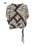 Women's Blouse – Elegance in a Zebra Print Size 8