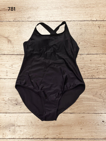 Womens Swimsuit One Piece Criss Cross Back Size M