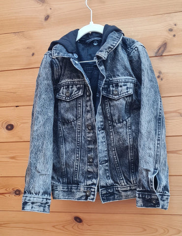 Boys' Denim Jacket with Hood 5/6 Years