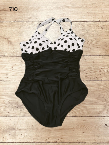 Ruched Tummy Control One Piece Swimsuits Size M  UK 10 - 12