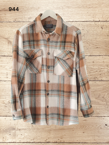 Men's Checkered Overshirts Size XL