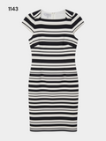 Women's Striped Midi Dress Size 8