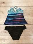 Women Swimming Costume Two Piece Tankini Set Size S
