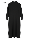 Woman Black Knitted Dress Size S