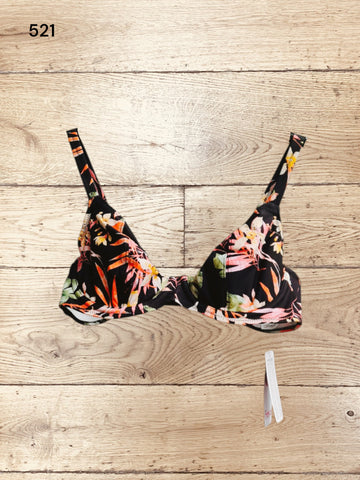 Savanna Sunset Plunge Bikini Top Bra Size 34D