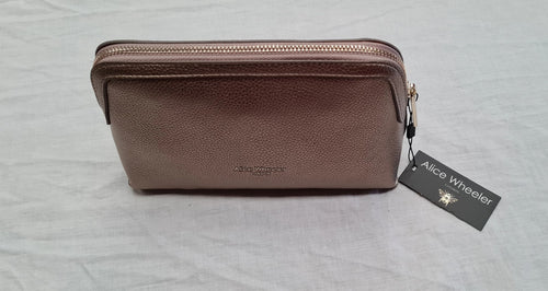 Women's Bronze Makeup Bag