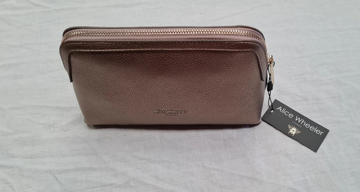 Women's Bronze Makeup Bag