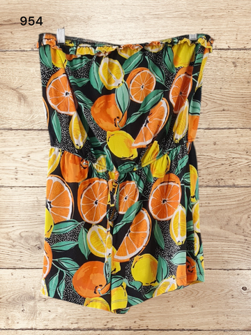 Women's Bandau Fruit Print Playsuit Size S