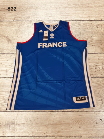 Women's Officjal FFBB France Basketball Jersy T-shirt Size 2XL / UK 26