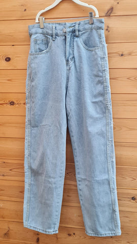 Women's Ripped Denim Trousers Size S