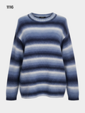 Men's Crew Neck Striped Jumper Size L