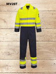 Hi Vis Modaflame Coverall Overall Contrast Flame Resistant MV28T Size M