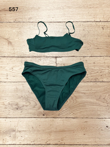 Green High Cut Bikini Set Size M