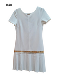 Women's White Summer Mini Dress Size S