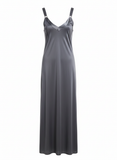 Women’s Charcoal Viscose Long Nightdress Size 8/10
