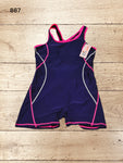 Women Leg Cut One Piece Swimsuit Size M / UK 12