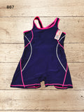 Women Leg Cut One Piece Swimsuit Size M / UK 12