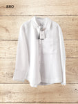 Women Reva Wave-trim White Shirt Size UK 12
