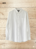 Men's Long Sleeve White Doot Shirts Size 3XL