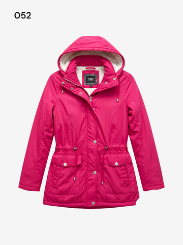 Women's Hooded Red Jacket Size L
