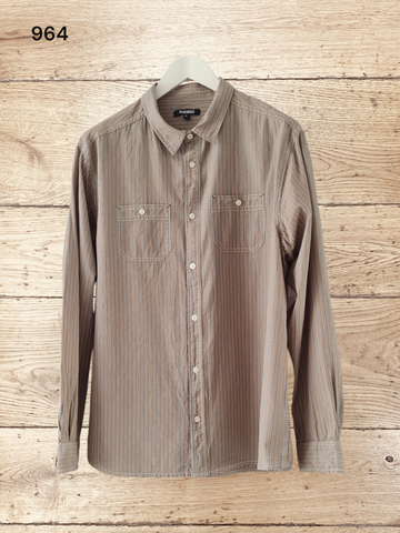Men's Striped Cotton Shirts Size XL