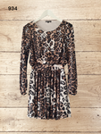 Women's Animal Print Midi Dress Size 8