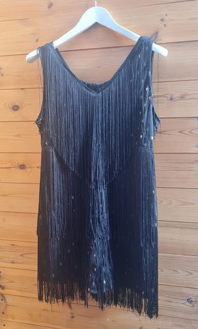 Women's Black Vest Top Size L