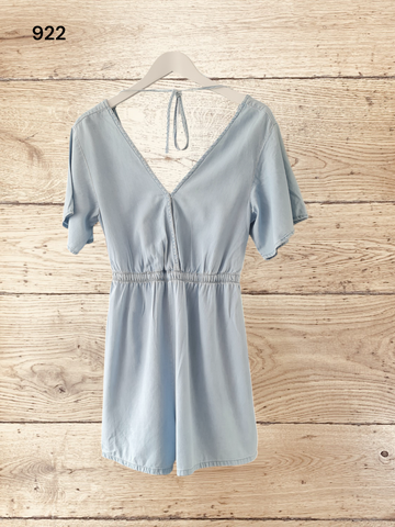 Womens Soft Denim Playsuit Size 8