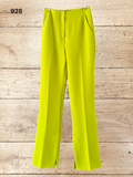 Womens Tailored Lime Trousers Size 6