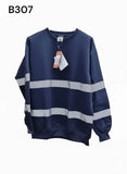 B307 Iona Navy Hi-Vis Sweater Size XL