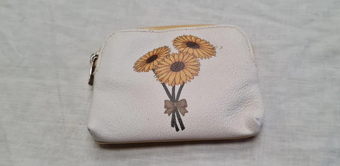 Girls Flowers Coin Purse / Card Holder