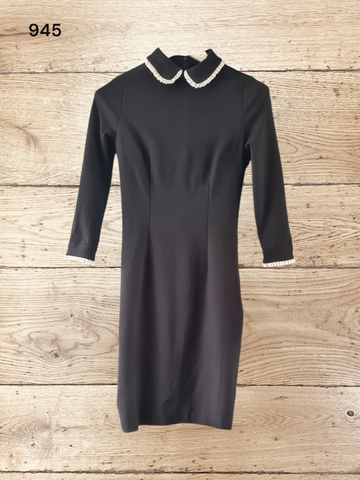 Women's Black Midi Dress Size 8
