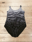 Women Tummy Control One Piece Criss Cross Back Swimsuit Size M