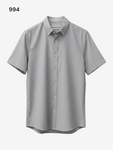 Men's Slim Fit Short Sleeve Cotton Shirts Size 17.5