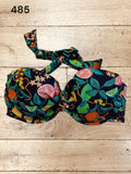 Fruit Print Bikini Top / Bra Size 34DD