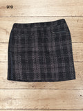 Womens Mini Checkered Skirt Size 8