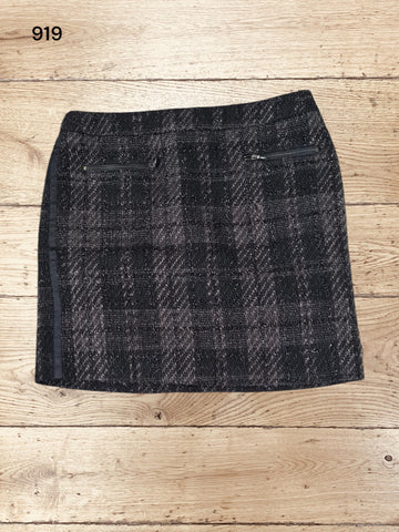 Womens Mini Checkered Skirt Size 8