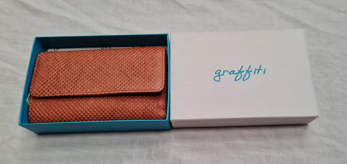 Women' Coral Terracotta Purse / Wallet