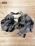 Tahiti Palm Print Bikini Top Size 36F