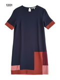 Women's Navy Viscose Mini Dress Size 10