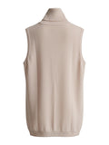 Women's Sleeveless Turtleneck Jumper Size XS