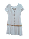 Women's White Summer Mini Dress Size S