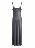 Women’s Charcoal Viscose Long Nightdress Size 8/10