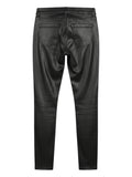 Women's Black Shiny Trousers Size 8