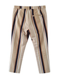 Women's Cropped 3/4 Striped Trousers Size 8 Short
